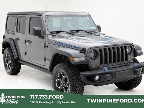 Used 2023 Jeep Wrangler Unlimited Rubicon 4xe w/ Steel Bumper Group image 1