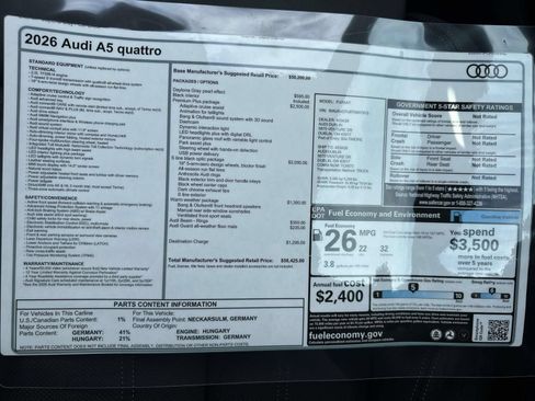 New 2026 Audi A5 2.0T Premium Plus AWD/4WD image 32