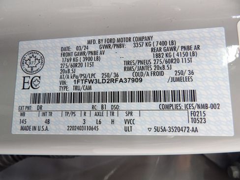 Used 2024 Ford F150 XLT w/ Equipment Group 303A High AWD/4WD image 64