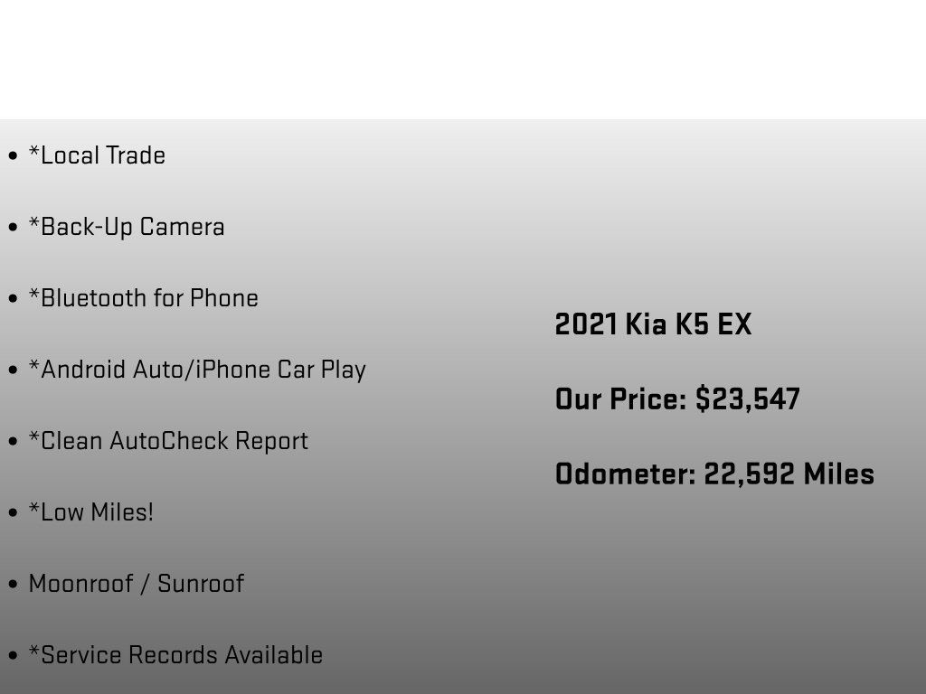 Used 2021 Kia K5 EX w/ EX Premium Package FWD image 18