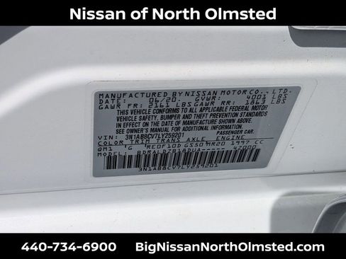 Certified 2020 Nissan Sentra SV FWD image 30