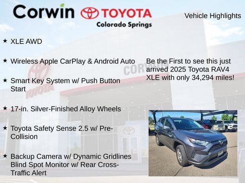 Used 2025 Toyota RAV4 XLE AWD/4WD image 4