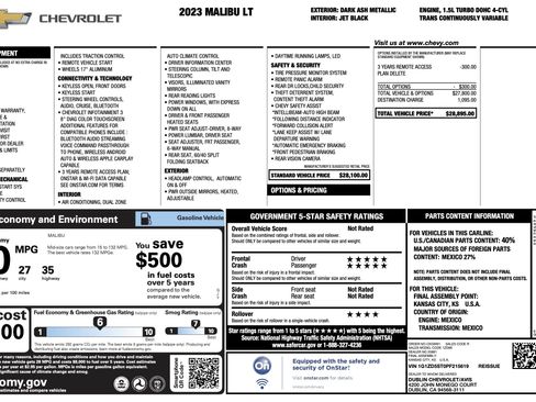 Used 2023 Chevrolet Malibu LT FWD image 4