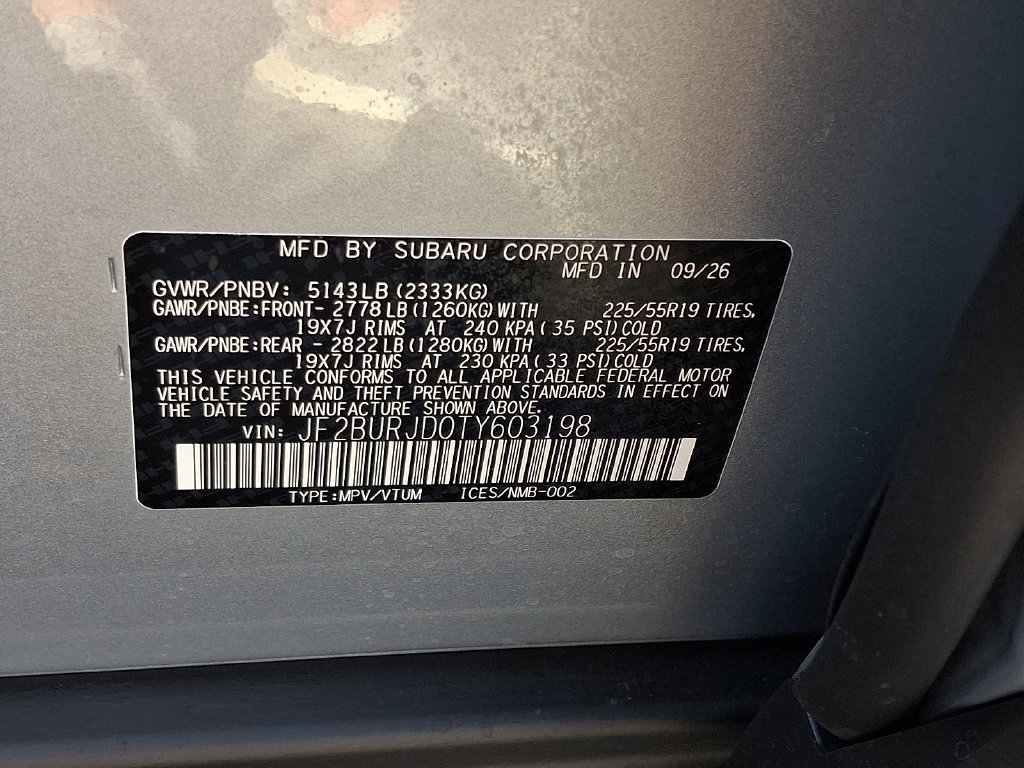 New 2026 Subaru Outback Touring XT AWD/4WD image 10