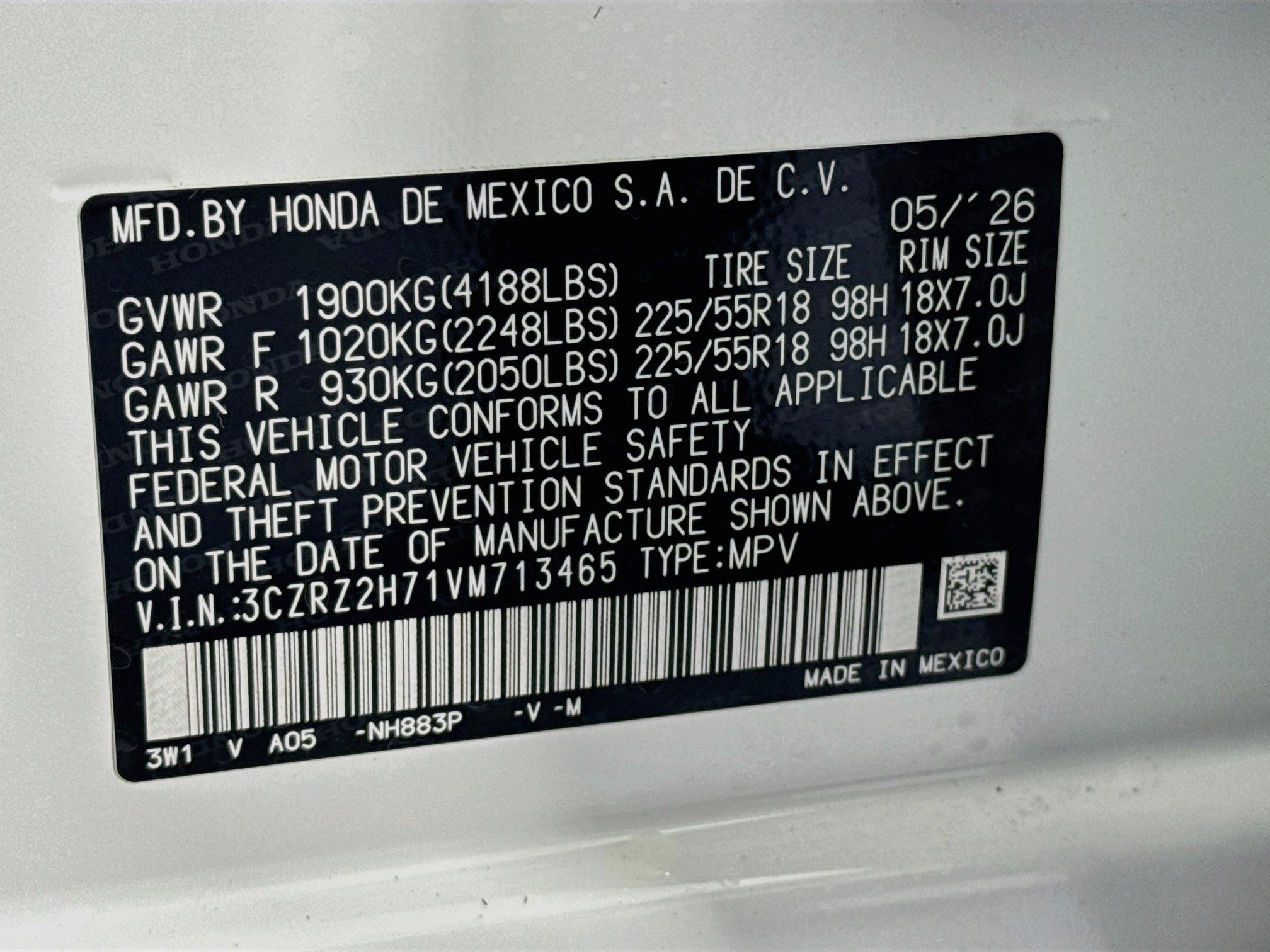New 2027 Honda HR-V EX-L image 31