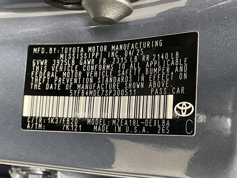 Certified 2025 Toyota Corolla LE image 36