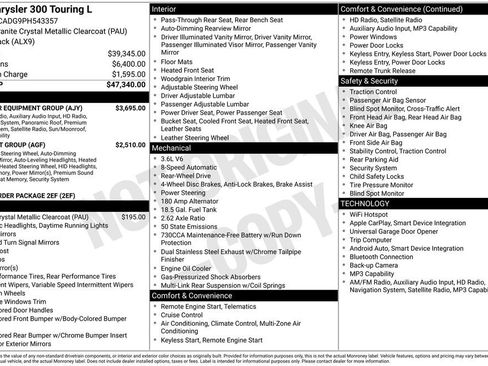 Used 2023 Chrysler 300 Touring L w/ Popular Equipment Group RWD image 16