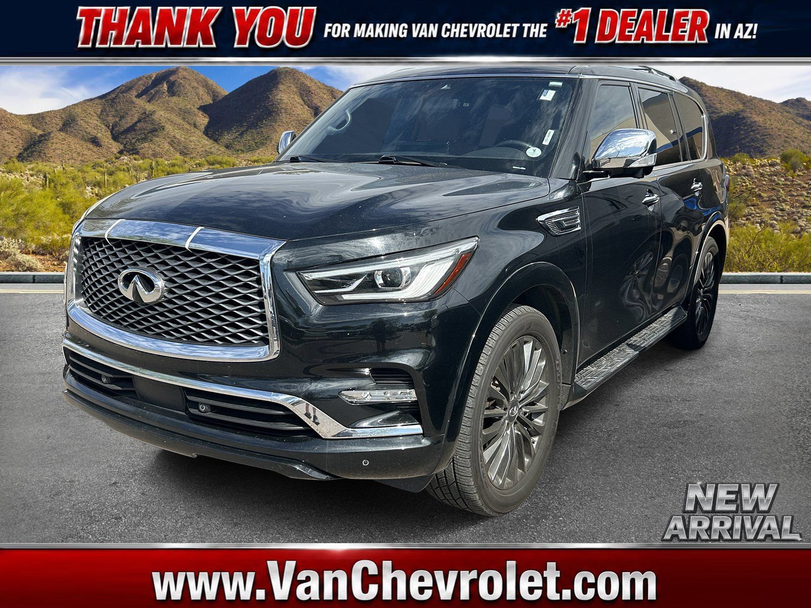 Used 2022 INFINITI QX80 Sensory w/ Cargo Package RWD image 1