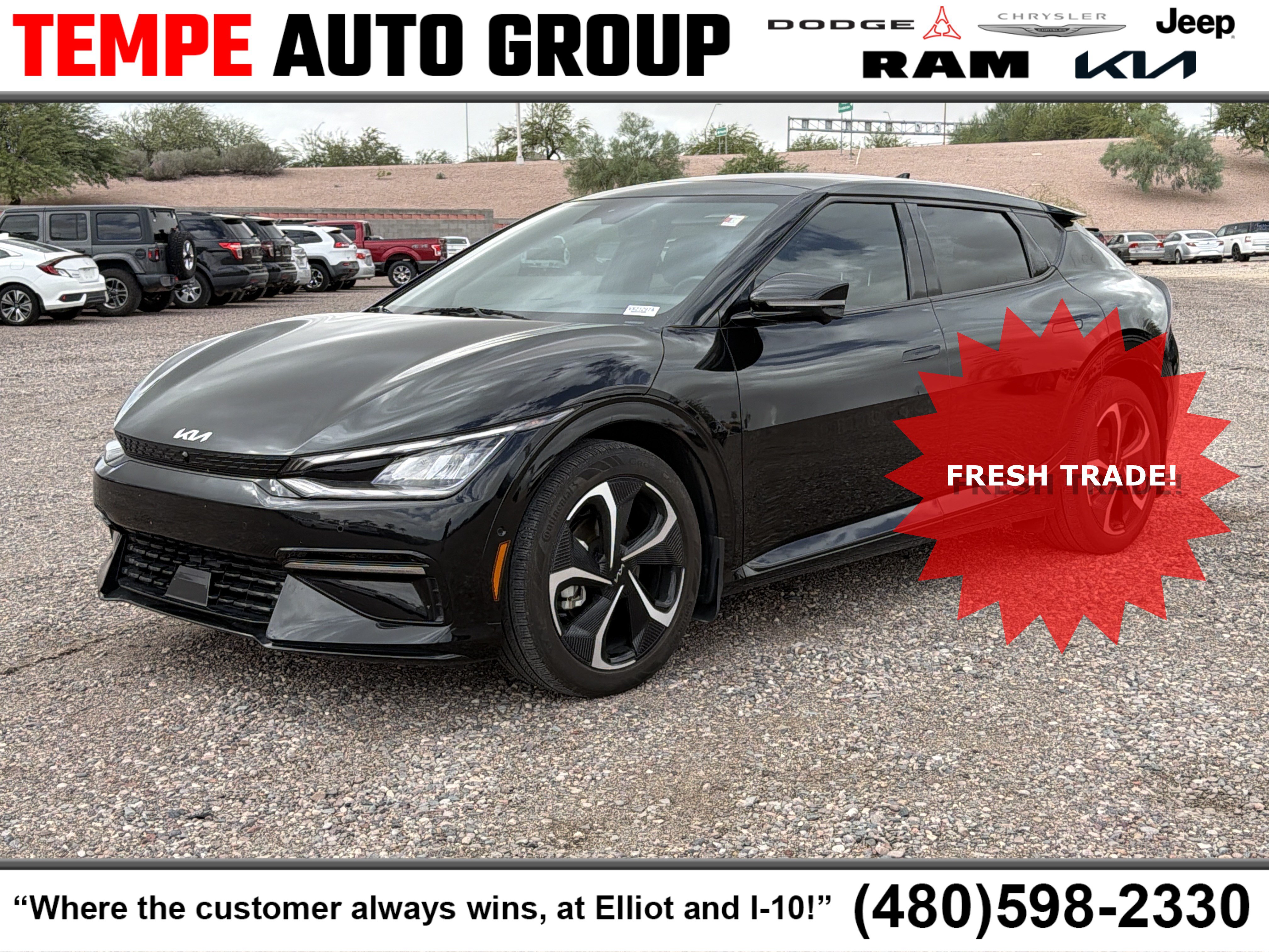 Used 2024 Kia EV6 GT-Line w/ GT-Line White Seat Package AWD/4WD image 1