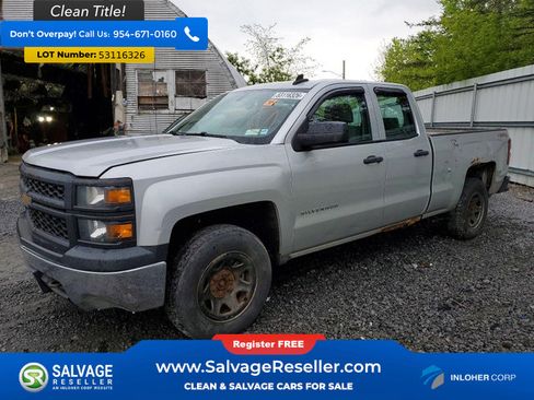Used 2015 Chevrolet Silverado 1500 W/T w/ Chrome Bumper Package AWD/4WD image 1