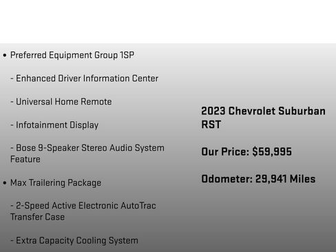 Used 2023 Chevrolet Suburban RST w/ Sport Performance Package image 18