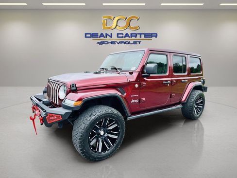 Used 2022 Jeep Wrangler Unlimited Sahara w/ LED Lighting Group image 1