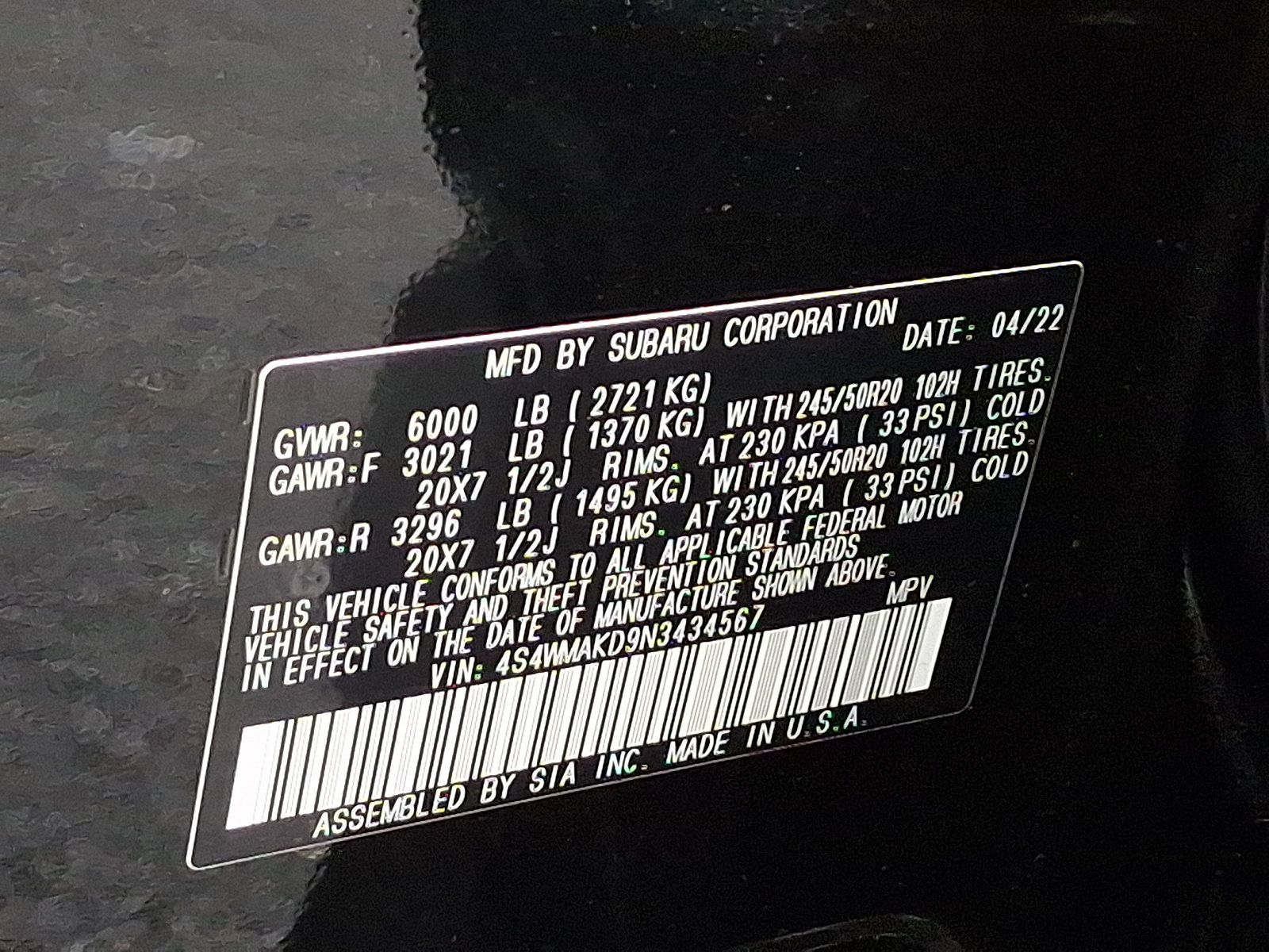 Used 2022 Subaru Ascent Limited AWD/4WD image 26