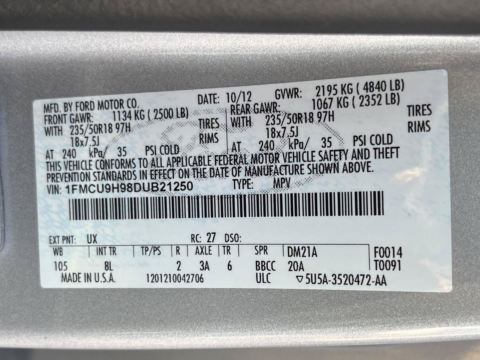 Used 2013 Ford Escape SEL AWD/4WD image 33