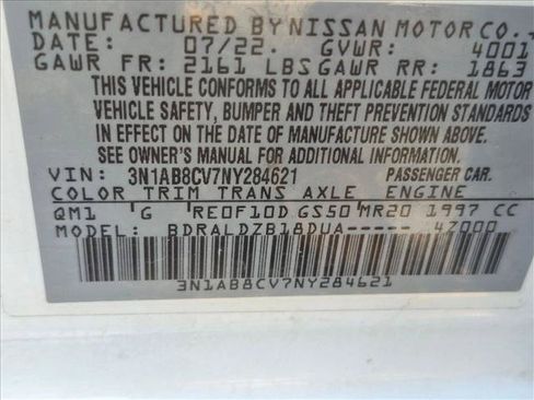 Used 2022 Nissan Sentra SV w/ Trunk Package FWD image 23