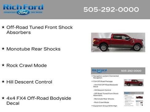 Certified 2025 Ford F150 King Ranch w/ FX4 Off-Road Package AWD/4WD image 42