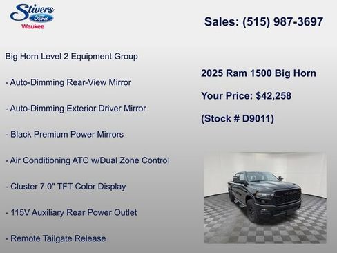 Used 2025 RAM 1500 Big Horn AWD/4WD image 16