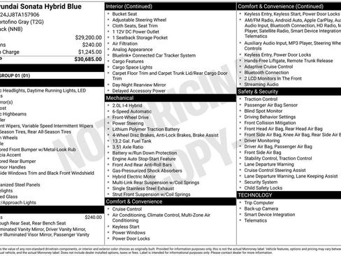 New 2026 Hyundai Sonata Blue image 4