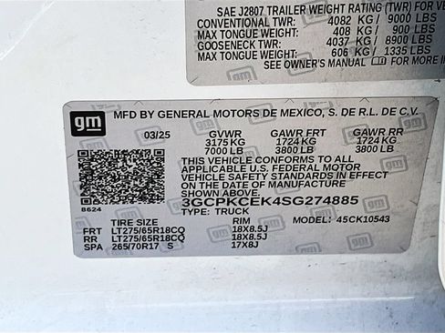 Used 2025 Chevrolet Silverado 1500 Custom Trail Boss AWD/4WD image 29