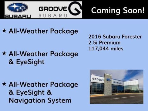 Used 2016 Subaru Forester 2.5i Premium w/ All-Weather Package AWD/4WD image 2