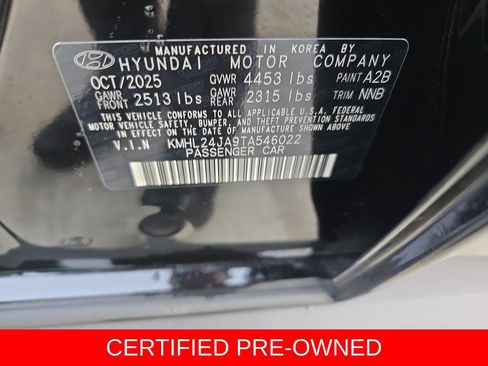 Certified 2026 Hyundai Sonata SE FWD image 34