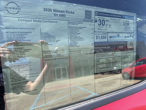 New 2026 Nissan Kicks SV w/ SV Premium Package AWD/4WD image 31