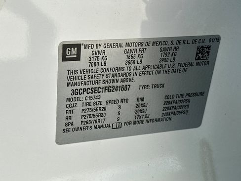 Used 2015 Chevrolet Silverado 1500 LTZ w/ Driver Alert Package RWD image 27