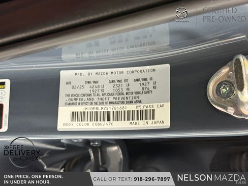 Certified 2025 MAZDA MAZDA3 Carbon AWD/4WD image 58