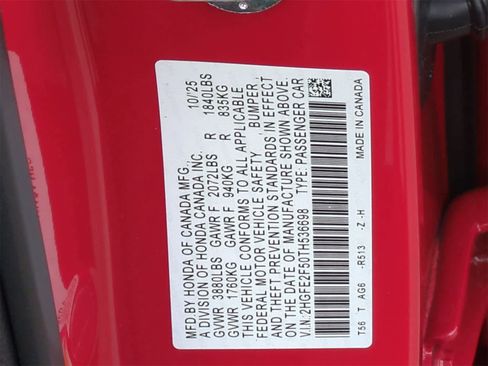 New 2026 Honda Civic Sport image 41