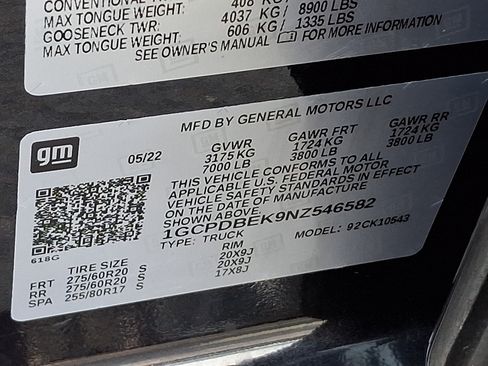 Used 2022 Chevrolet Silverado 1500 Custom w/ LPO, Dark Essentials Package AWD/4WD image 27