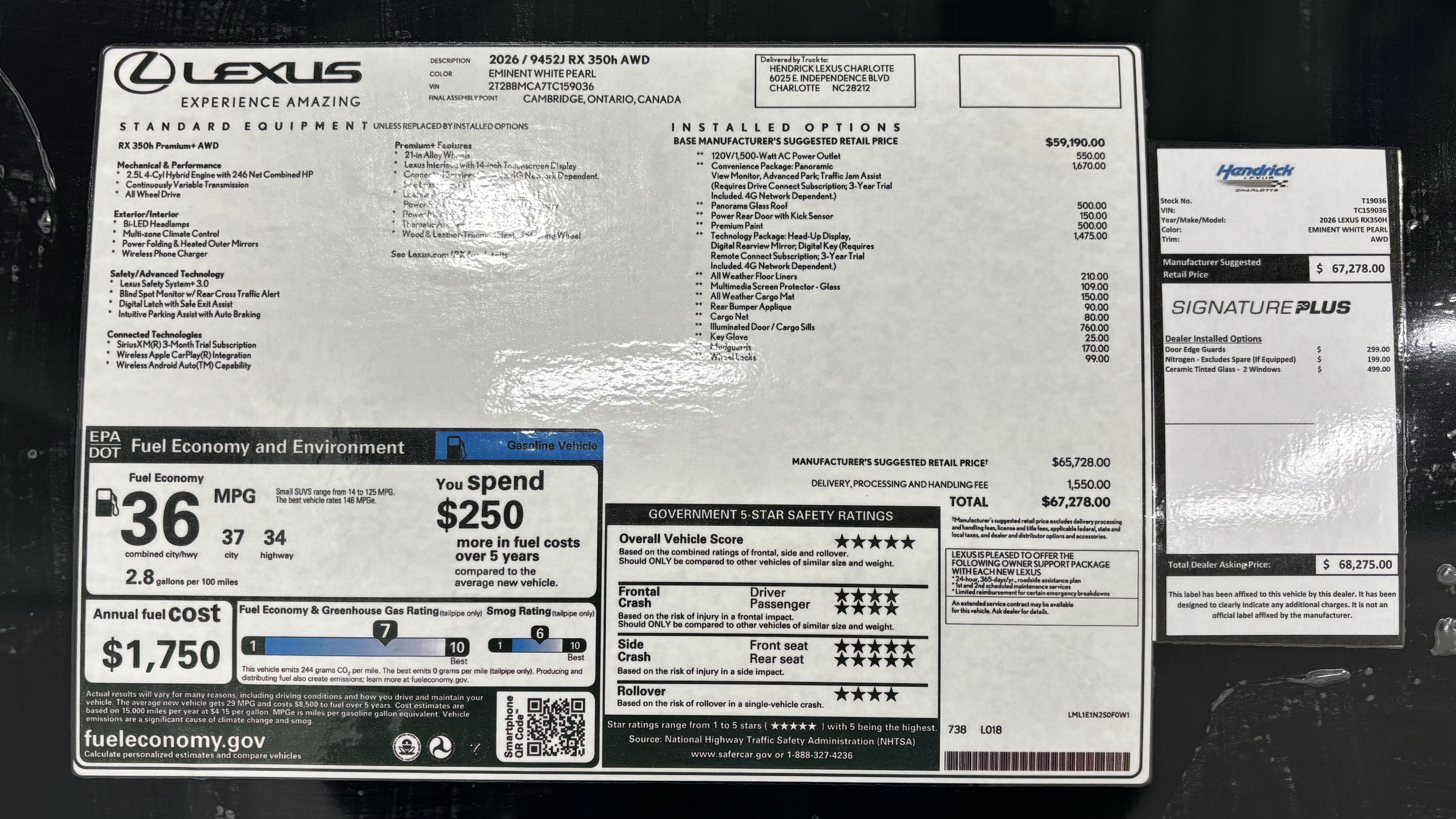 New 2026 Lexus RX 350h AWD/4WD image 16