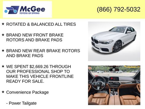 Used 2020 BMW 530i xDrive w/ M Sport Package AWD/4WD image 8