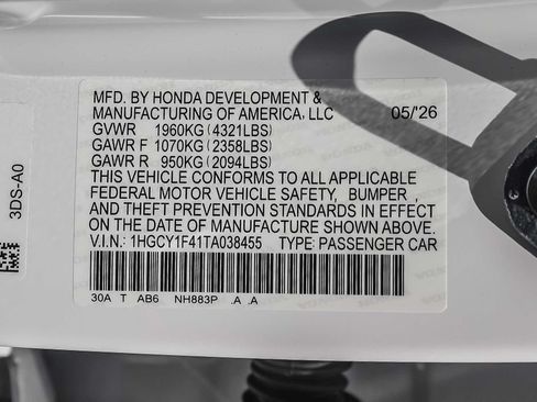 New 2026 Honda Accord SE image 14