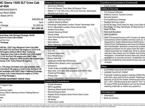 Used 2019 GMC Sierra 1500 SLT AWD/4WD image 4