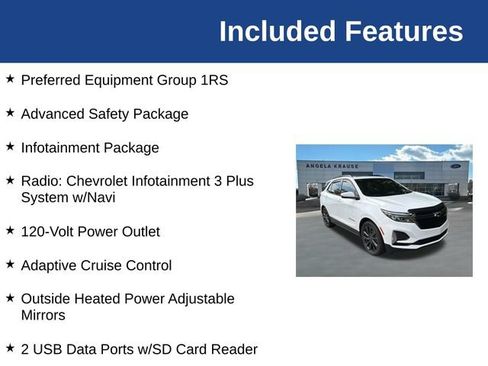 Used 2022 Chevrolet Equinox RS w/ RS Leather Package FWD image 5