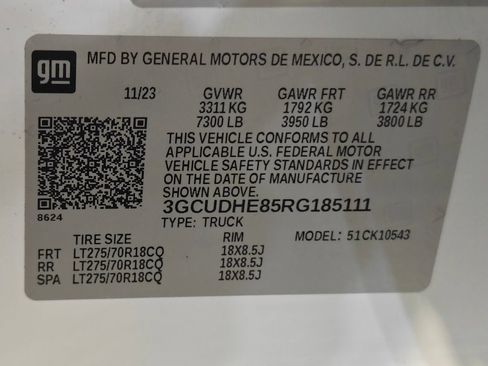 Used 2024 Chevrolet Silverado 1500 ZR2 w/ Technology Package AWD/4WD image 81
