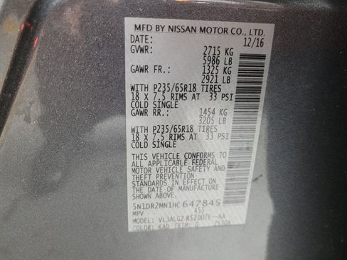 Used 2017 Nissan Pathfinder SL w/ SL Tech Package image 33