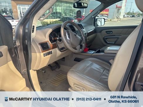 Used 2015 Nissan Armada Platinum w/ 2nd Row Captain Seat Package AWD/4WD image 3