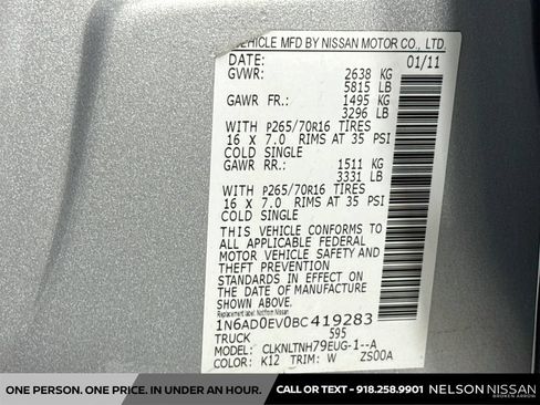 Used 2011 Nissan Frontier SV AWD/4WD image 28
