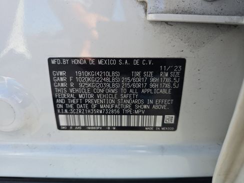 Certified 2024 Honda HR-V LX image 27