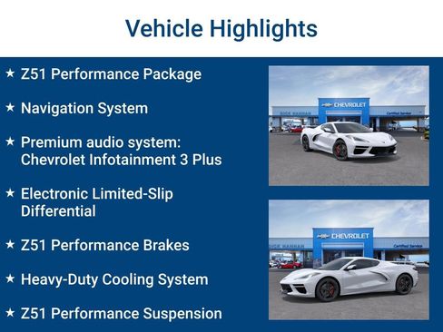 New 2026 Chevrolet Corvette Stingray Coupe w/ Z51 Performance Package RWD image 3