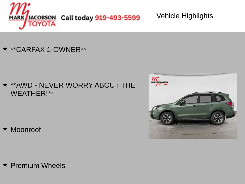 Used 2018 Subaru Forester 2.5i Premium w/ All-Weather Package AWD/4WD image 5