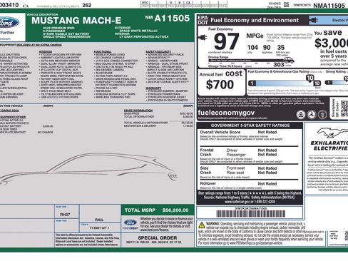 Used 2022 Ford Mustang Mach-E Premium RWD image 5