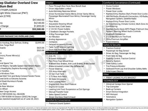 Used 2023 Jeep Gladiator Overland image 2