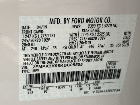 Used 2019 Ford Edge Titanium w/ Equipment Group 301A image 40