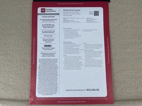 Certified 2018 Toyota Highlander Limited Platinum w/ Carpet Mat Package (TMS) AWD/4WD image 27