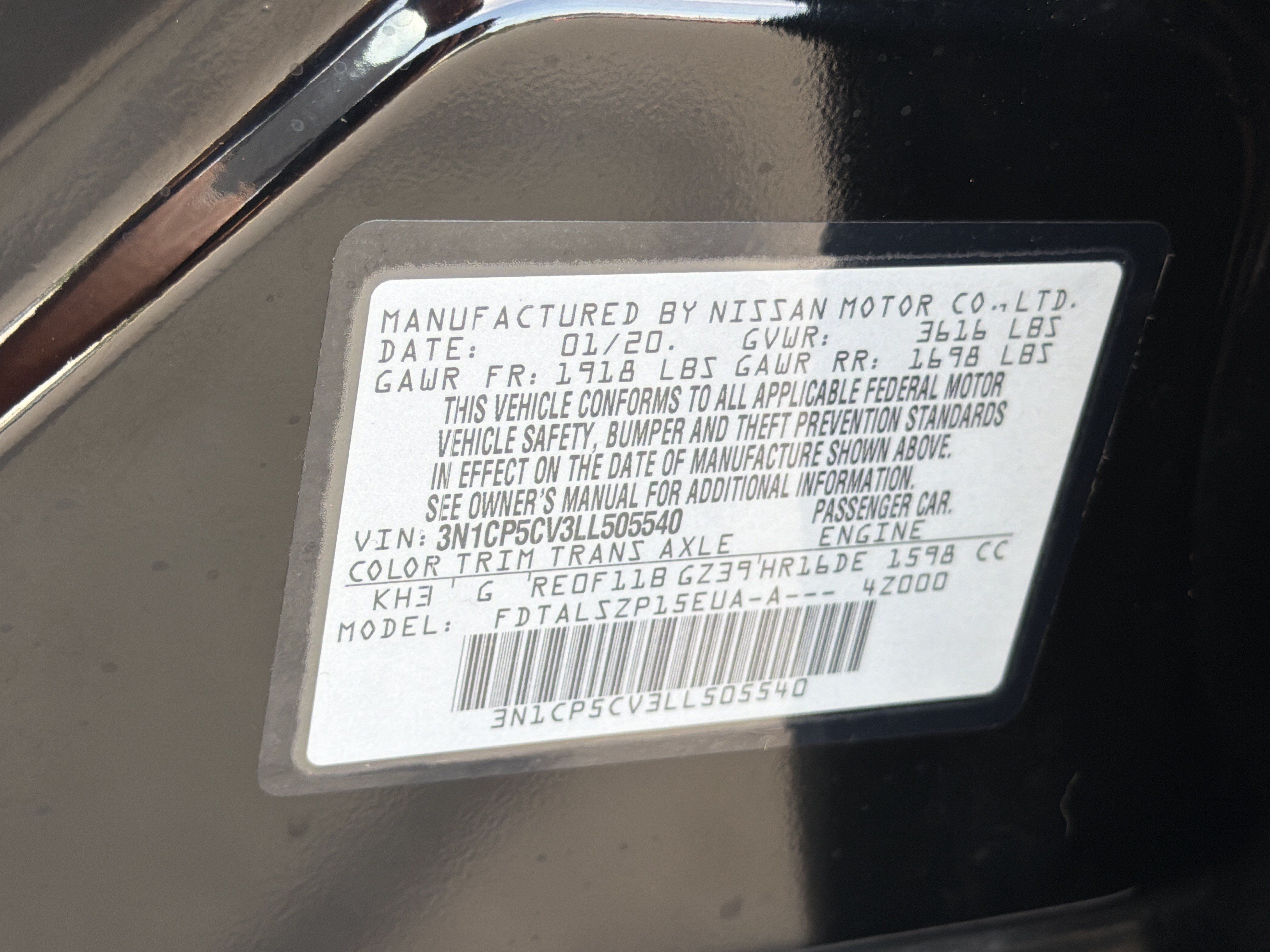 Used 2020 Nissan Kicks SV FWD image 33