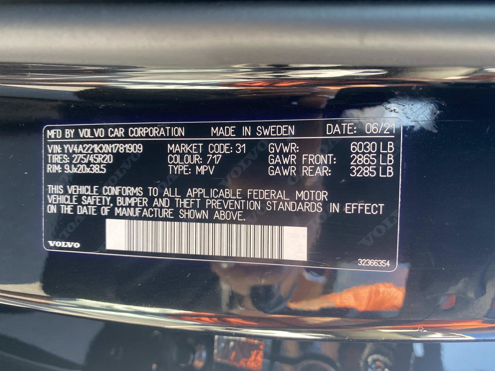 Used 2022 Volvo XC90 T6 Momentum w/ Climate Package AWD/4WD image 24