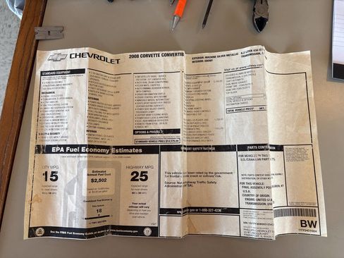 Used 2008 Chevrolet Corvette Convertible w/ Preferred Equipment Group image 24