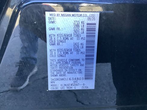 Used 2020 Nissan Pathfinder S image 26